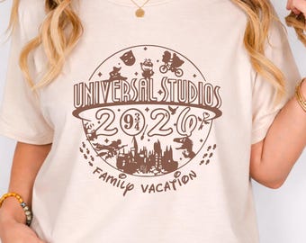 Universal Studios 2026 Family Vacation Shirt, Theme Park Tee