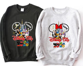 Mickey and Friends Custom Disney Trip 2026 Sweatshirt, Disney Family Trip Sweatshirt, Matching Disneyland Vacation Sweatshirt, Disney Hoodie