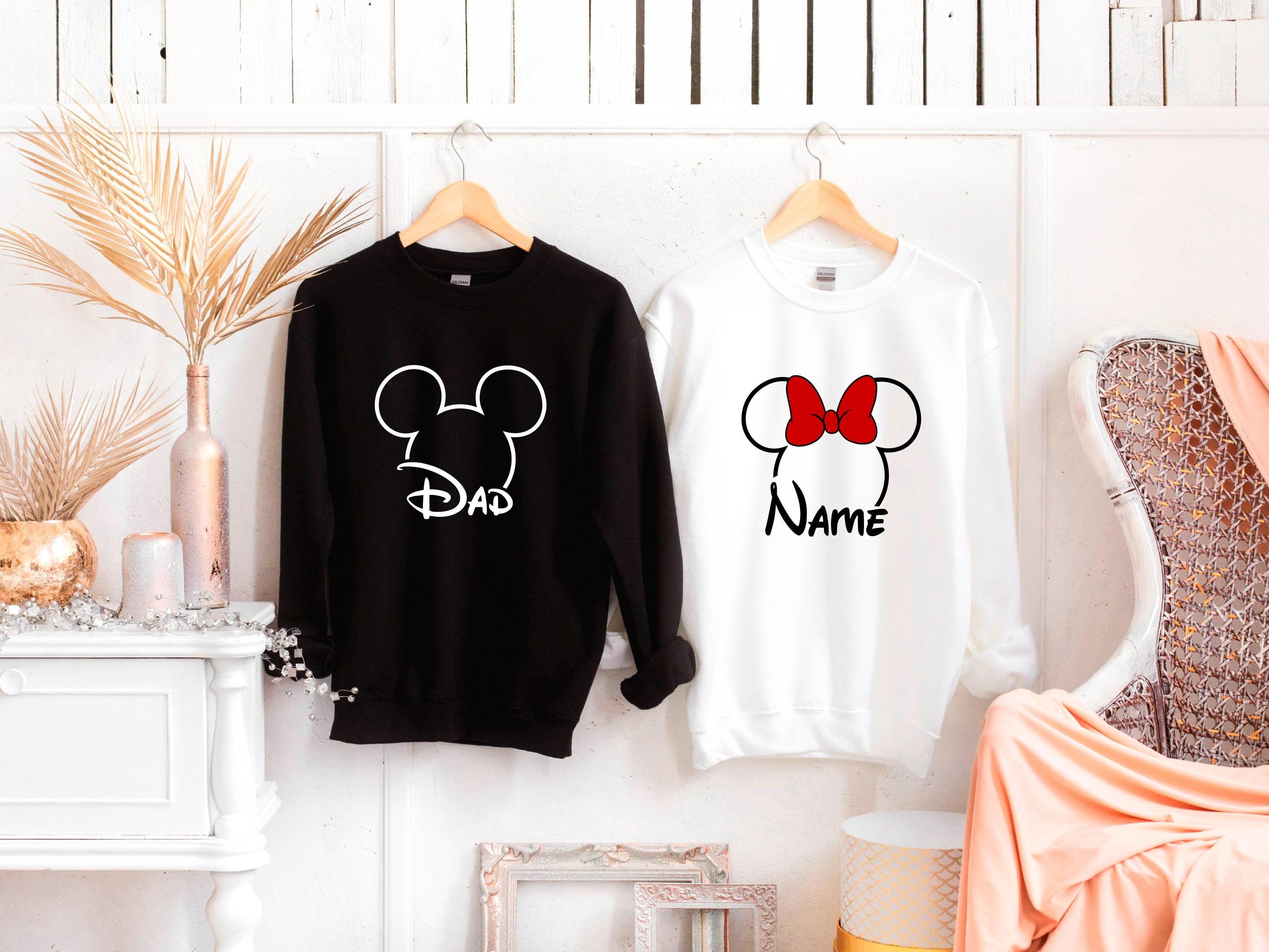 Disney Family Vacation Sweatshirt, Minnie Mickey Head Disneyland Trip Sweatshirt, Disney Couple Sweatshirt, Disney Family Matching Hoodie
