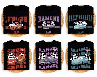 Disney Cars Sweatshirt, Hudson Lightning McQueen Cruz Ramirez Ramone Holley Sally The King Tow Mater Sweatshirt, Disneyland Matching Hoodie