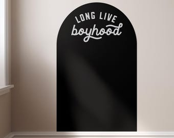 Magnet Magic Arch - Long Live Boyhood, Magnetic Wall Decal for Kids, Wall Decal, Chalkboard, Wall Decor, Kids Room Wall Decals