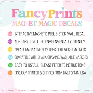 Magnet Magic Arch - Pink Daisy Floral Magnetic Wall Decal for Kids, Wall Decal, Chalkboard, Wall Decor, Kids Room Wall Decals, Whiteboard image 3