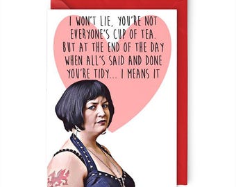 Gavin and Stacey Nessa Valentine's Day Card, For Wife, Husband, Girlfriend, Boyfriend
