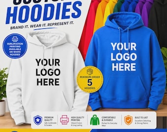 Custom Printed Hoodies | Custom Logo Hoodies | Company Branded Hoodies | Bulk Team Apparel