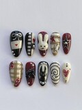 vintage bunny aesthetic press on nails product logo
