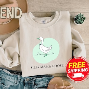 Silly Mama Goose Shirt, Mama Goose Coquette Bow Shirt, Silly Goose Birthday Party Outfit, Family Theme 1st Birthday Gift, Birthday Party Tee