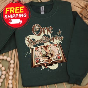 Retro Book Lover Gift, Reading Sweatshirt, Just One More Chapter Sweater, Gift For Librarian, Books Club Matching Pullover, Aesthetic Hoodie