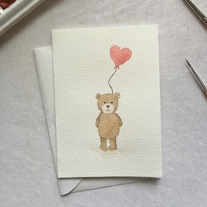 Handgemalte Aquarell Liebeskarten, Grußkarten, Grüße, handgemacht, originale Kunstwerk, Liebeskarte, Valentinstag, acuarela, Aquarell