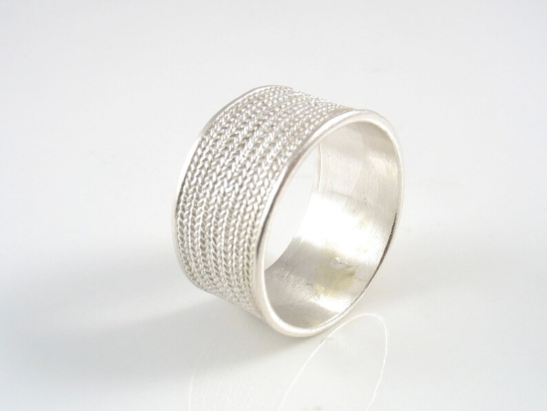 filigree silver ring handmade ring. sterling filigree braid ring Sterling silver braid wedding band silver engagement braid silver band