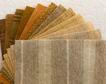 イエロー＆ゴールドフェルトウール生地アップリケパック（12個、5x7インチ）