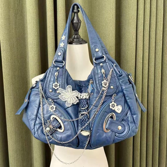 Super Cute Y2k Handmade Bag Remake Chain Crossbody Bag Super Cute Y2k Handmade Bag Remake Chain Crossbody Bag