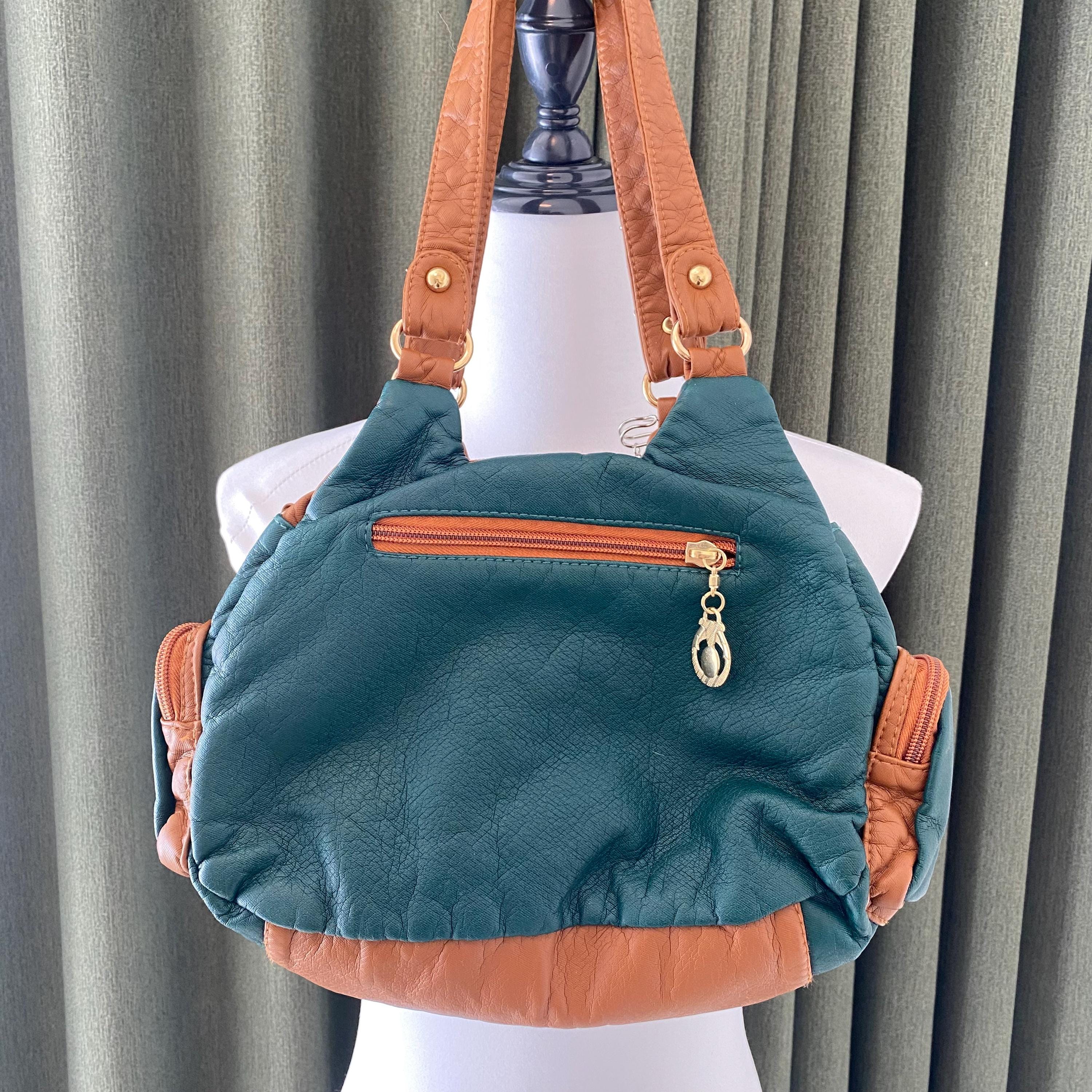 Y2K Remake PU Leather Tote Bag Handmade Shoulder Bag Unique Cute 