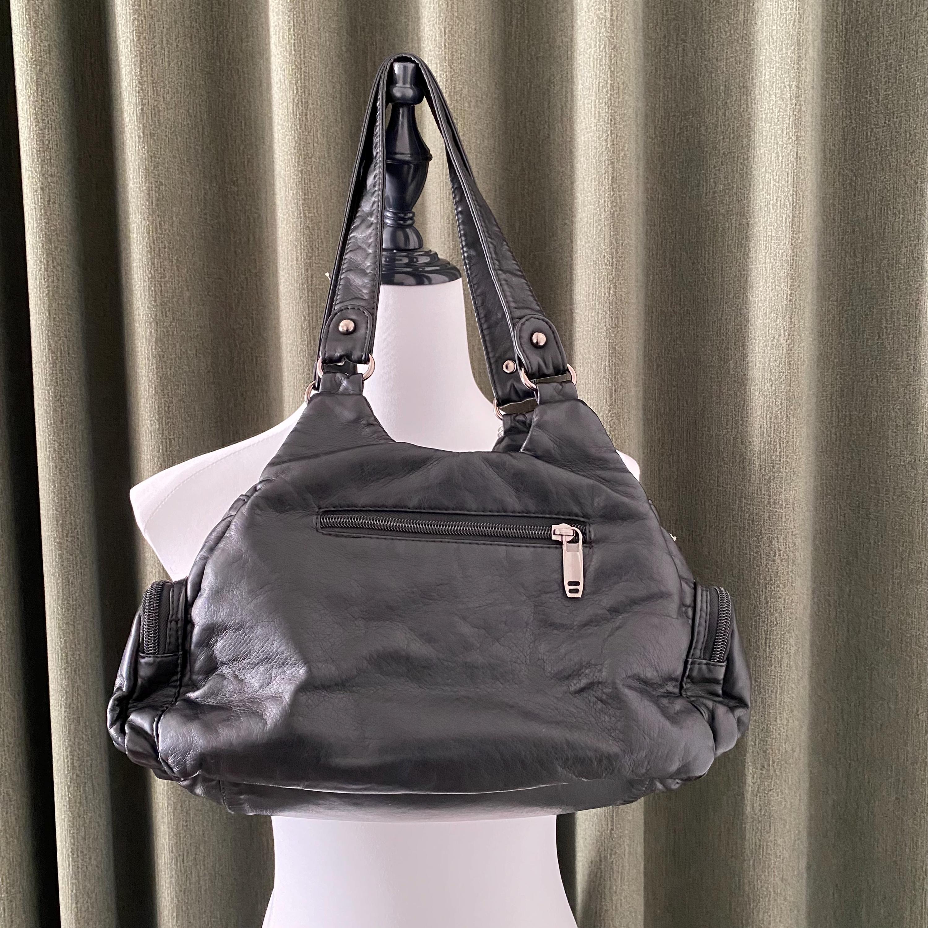 バッグ archive Leather shoulder Bag y2k theory Women's Y2k Purse Handle Shoulder Bag Buckle Punk Hobo