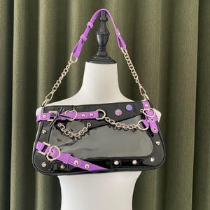 Shoulder Bag Y2k Chain Handle Totes - Etsy