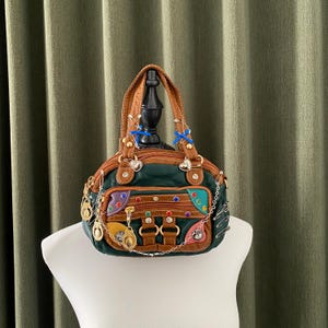Y2K Remake Handmade Handbag Cute Crossbody Bag  Chain design Mini bag Heart Retro Bag