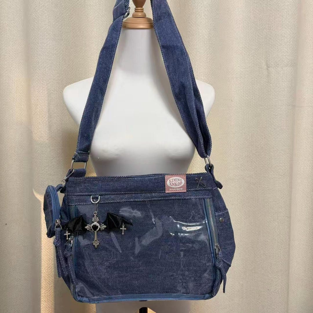 Super Cute Denim Ita Bag Remake Handmade Ita Tote Bag Crossbody