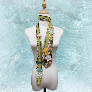 Handmade remake necktie design tie neckties y2k neckties necklace butterfly ties gothic punk neckties for women girl men party unique ties
