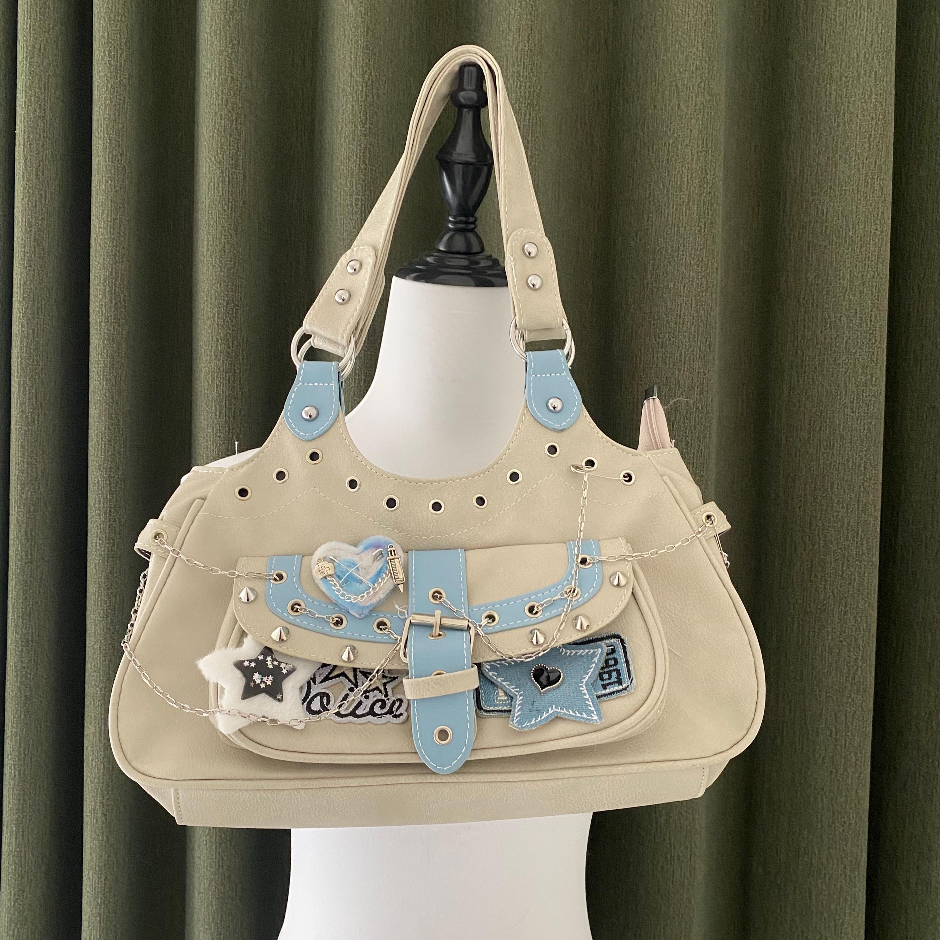Leather Shoulder Bag Y2k - Etsy Leather Shoulder Bag Y2k - Etsy