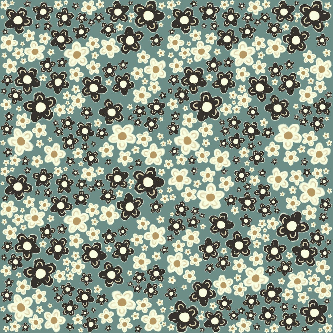 Floral Repeating Pattern | PNG Digital Download Pattern | Intended for ...