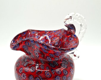 ムラーノ ミルフィオリ murano millefiori 花瓶 ムラーノガラス花瓶 ミルフィオリ - メルカリ