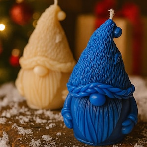 Wunderliche Gnom-Weihnachtskerze: Sojawachs-Urlaubs-Mittelstück