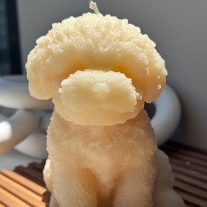 Cute Puppy Shaped Candle–Animal Candle–Unique Gift for Dog Lovers–Dog Soy Wax Candle–Pet Lover Gift Idea, Birthday Gift, Charming Dog Design