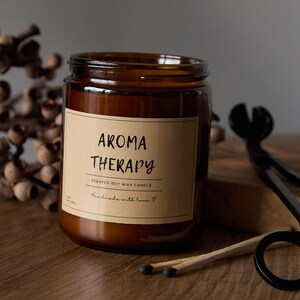 Coffee Latte Candle: Natural Soy Wax, Wood Wick, Coffee Lovers Gift