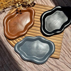 Cloud Concrete Tray: Handcrafted Catchall Organizer, Modern Home Decor