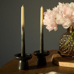Handcrafted Ombre Taper Candle: Elegant Soy Wax Candle