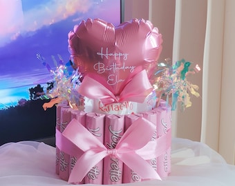 Mini Pralinentorte mit Yogurette & Ferrero Rocher / personalisiertes Geschenk / Kleine Freude zum Geburtstag