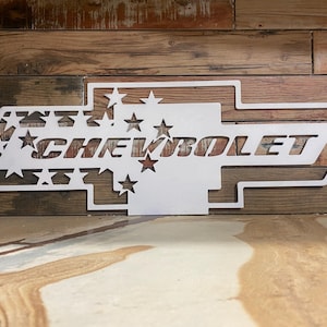 Chevrolet Steel Custom Sign