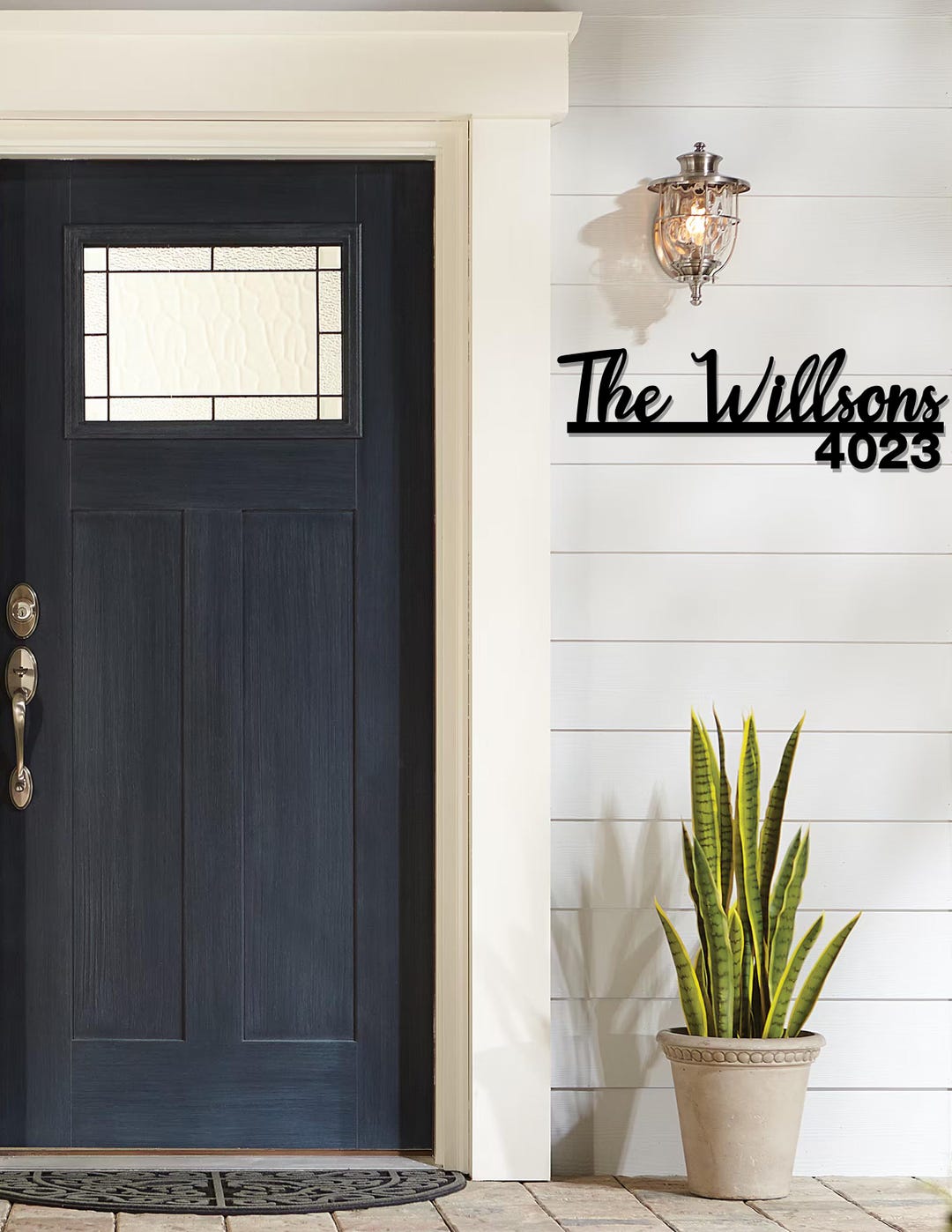 Custom Metal Address Sign: Personalized Home Decor, House Number - Etsy