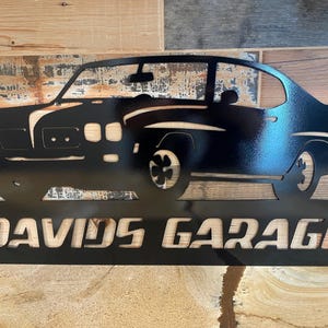 Custom Steel Vehicle Name Sign: Personalized Auto Decor
