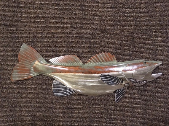 Walleye 30in metal fish  Handmade Art wall  Free Shipping in the US