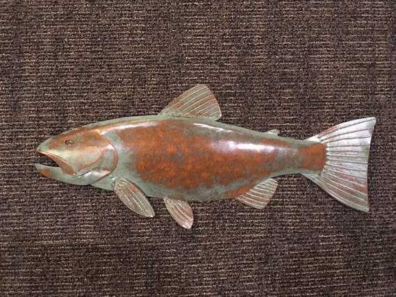 Trout Metal Wall Art FREE SHIPPING in the US