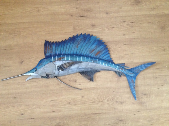 Sailfish Metal 48in Wall Art Fish sculpture SHIPPING FREE in the US