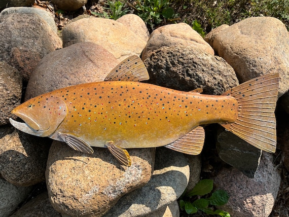 Brown Trout  Metal Fish Wall Art FREE SHIPPING in the US