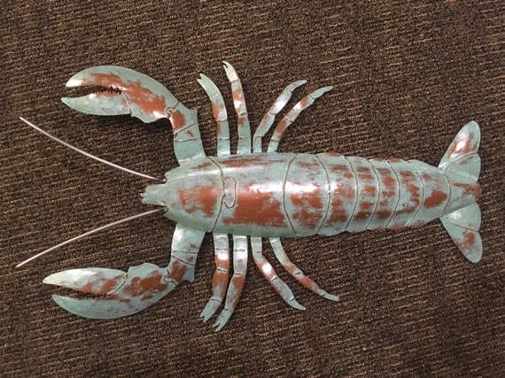 Lobster 26in Metal Wall Sculpture SHIPPING FREE in the US