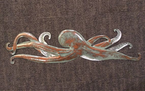 Octopus Metal 48in Handmade Wall Art Sculpture FREE SHIPPING in the US