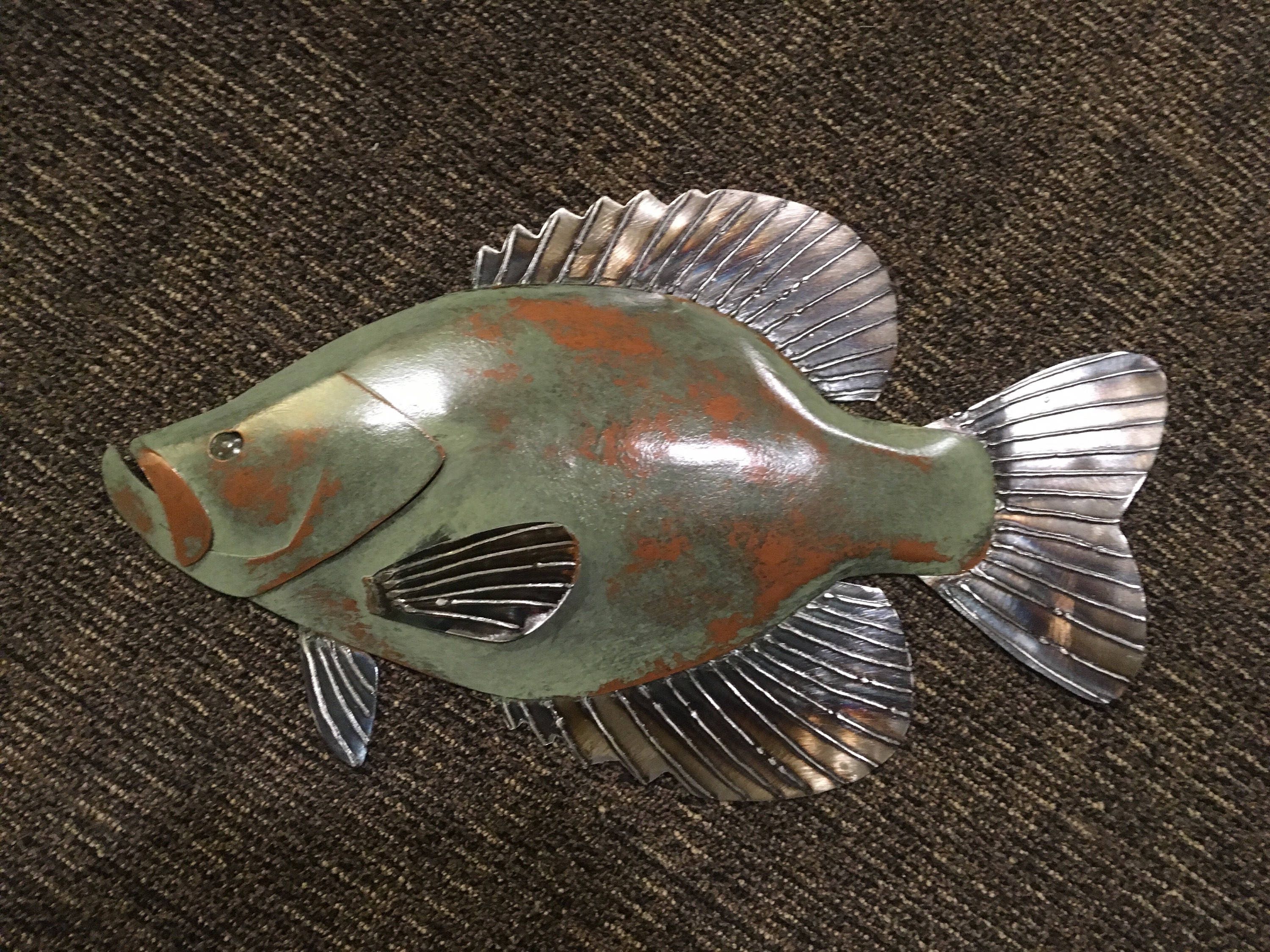 Crappie 20in Metal Wall Art FREE SHIPPING in the US