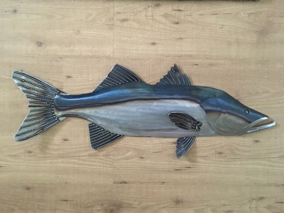 Snook 30in Metal Fish Wall sculpture FREE SHIPPING in the US