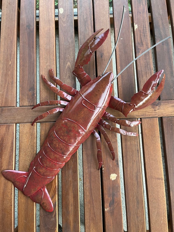 Lobster 26in Metal Art Wall Sculpture FREE SHIPPING in the US