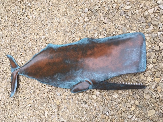 Whale32in Metal Handmade Wall Sculpture SHIPPING FREE in the US