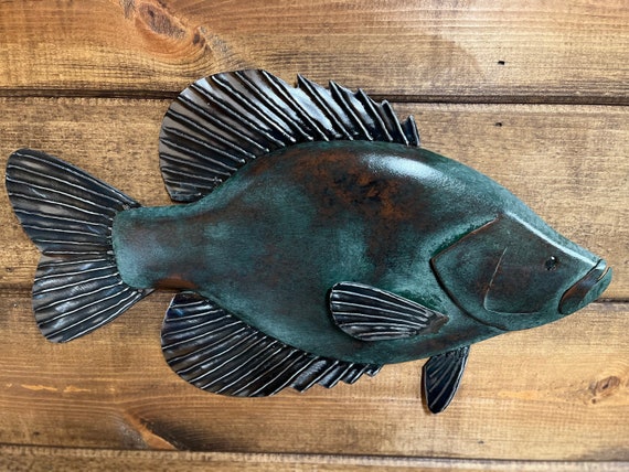 Crappie 20in Metal Wall Art FREE SHIPPING in the US