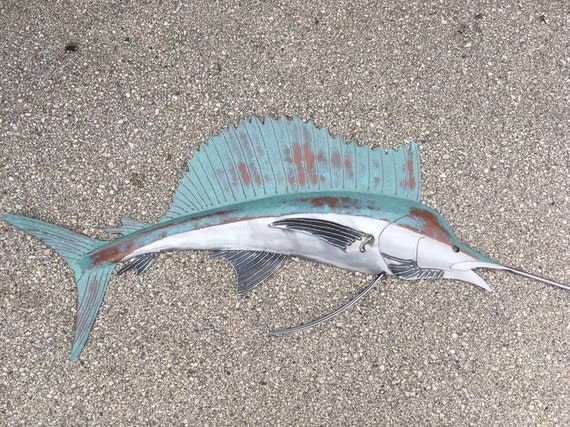 Sailfish 48in Metal Wall Art Sculpture FREE SHIPPING in the US