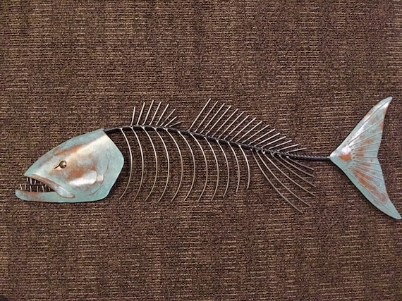 Chops Fish 35in Metal Wall Art FREE SHIPPING in the US
