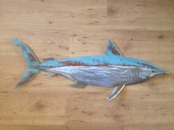 Shark 35in Metal Fish Wall Art sculpture FREE SHIPPING in the US