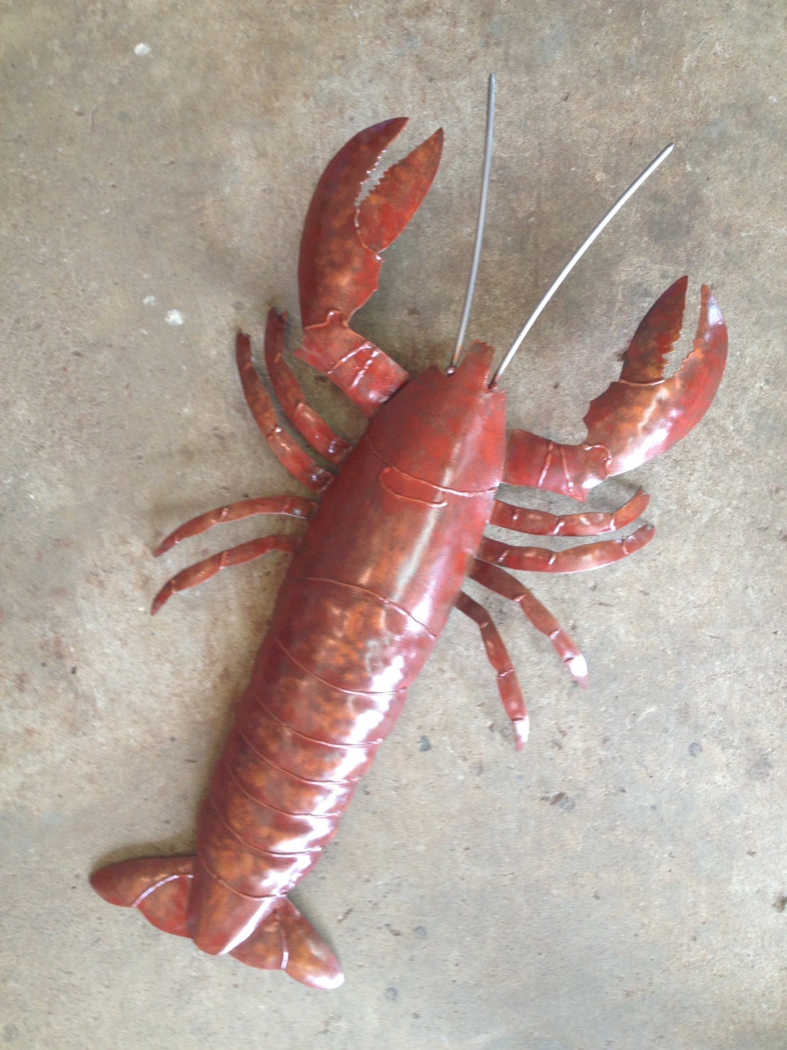 Lobster 26in Metal Art Wall Sculpture FREE SHIPPING in the US