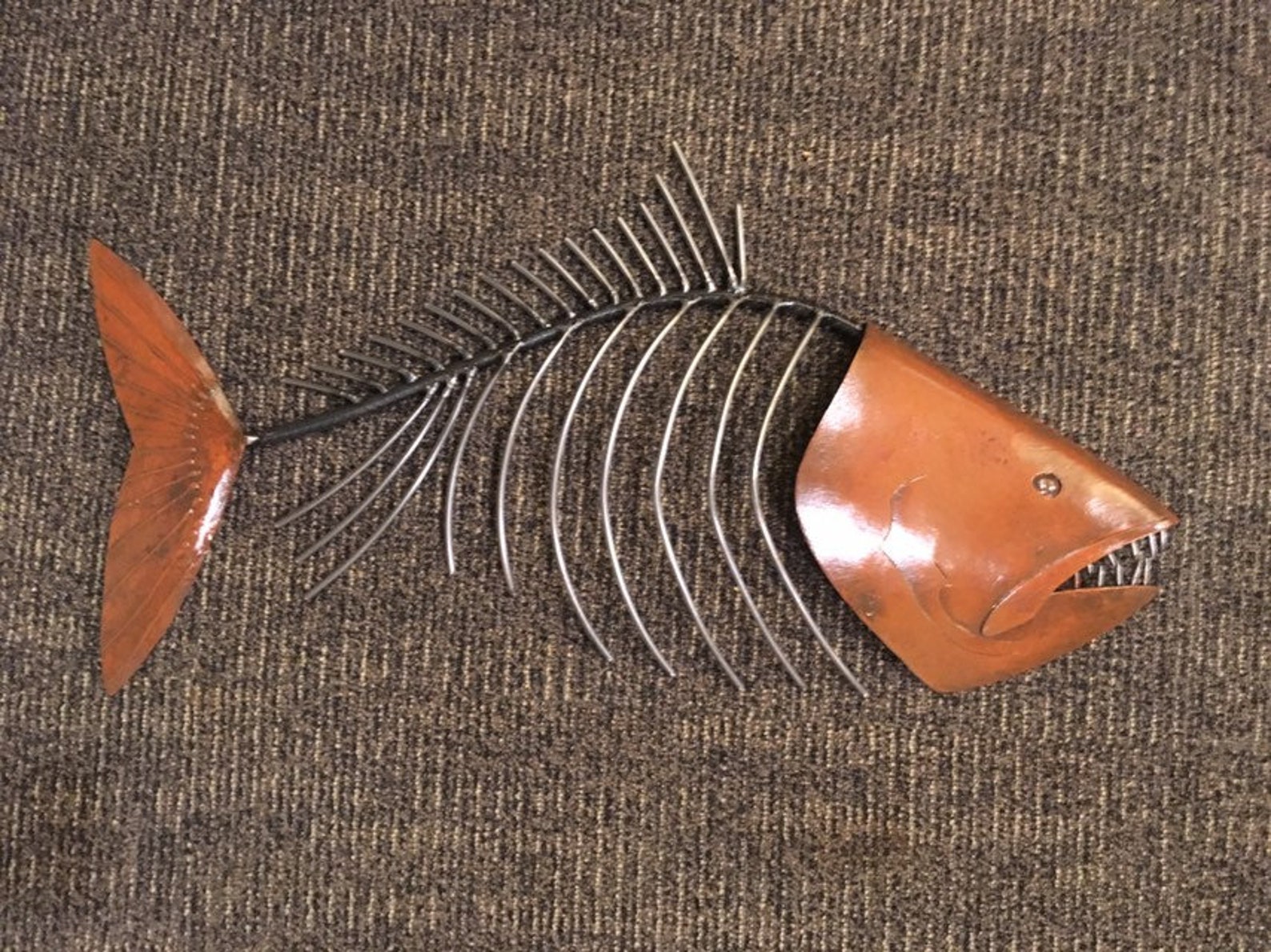 Fish Sculpture 24in Tropical Coastal Beach Metal Wall Art Fish Etsy