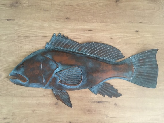 Black Sea Bass 30in Wall Art  SHIPPING FREE in the US